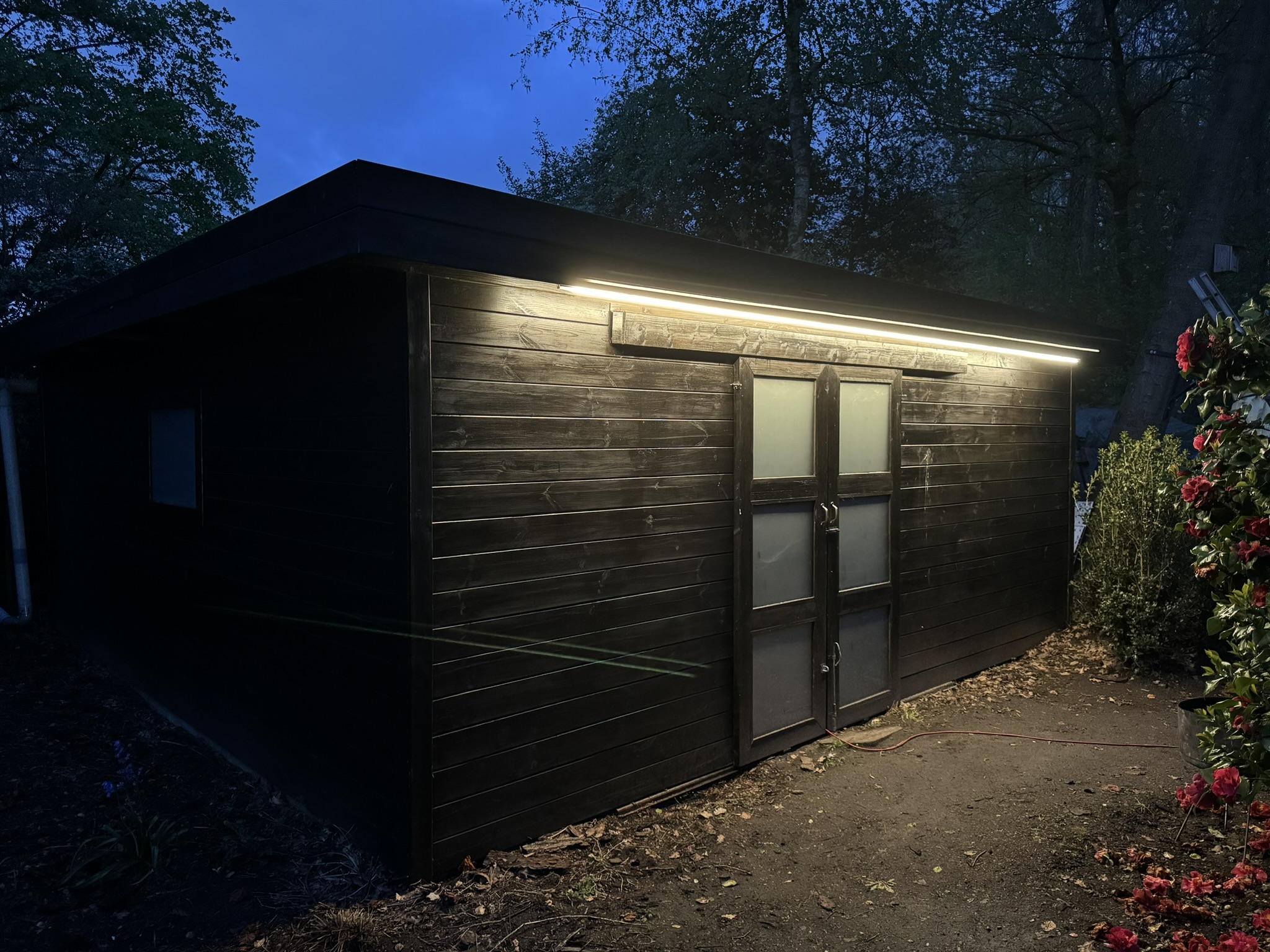 Detail van een slim geplaatst verlichtingsarmatuur
