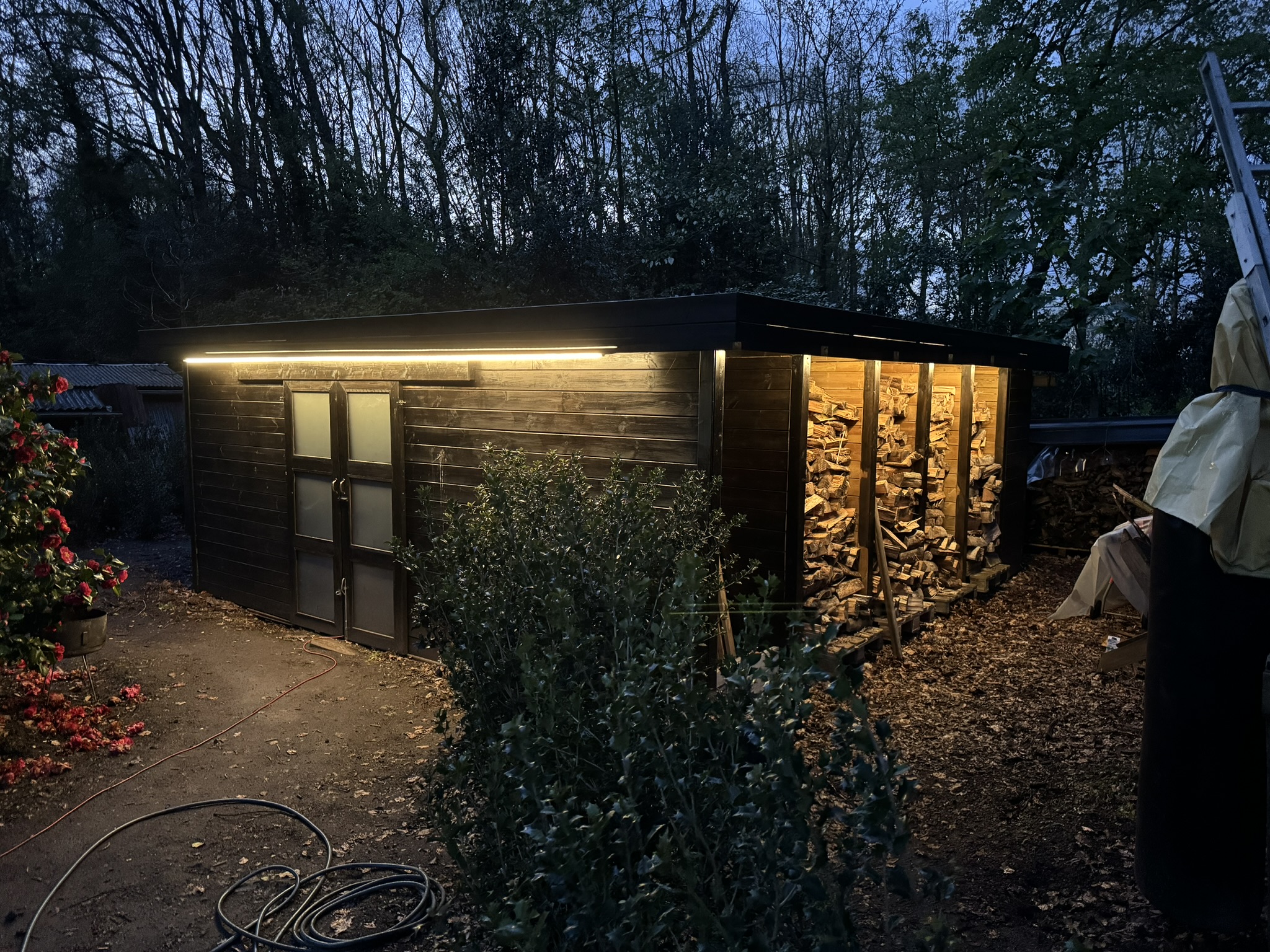Binnen- of buitenverlichting geïntegreerd in de woning